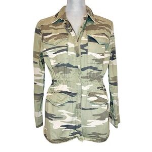 Kensie Faux Fur Lined Camo Utility Jacket